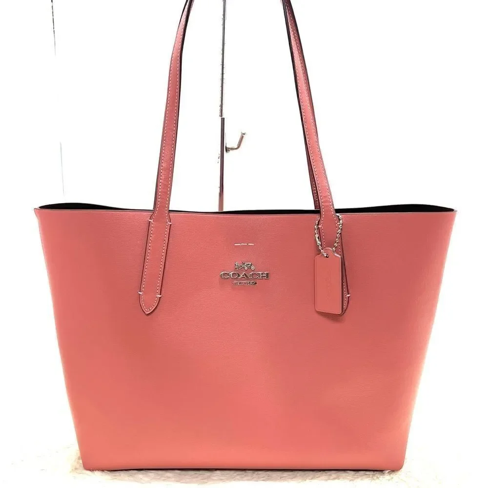 🔥🎁NWT! Coach AVENUE Tote Handbag Leather Large Msrp:$350.00